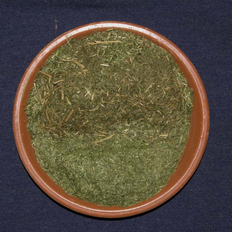 463g dried separated grass